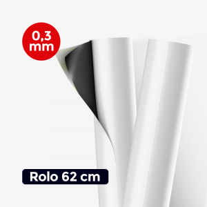 ROLO IMÃ MANTA MAGNÉTICA ADESIVADA 0,3MM  5m x 62 cm / 10m x 62 / 20m x 62    