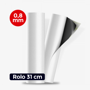 ROLO IMÃ MANTA MAGNÉTICA ADESIVADA 0,8MM 0,8mm 5m x 31 cm / 10m x 31 / 20m x 31    